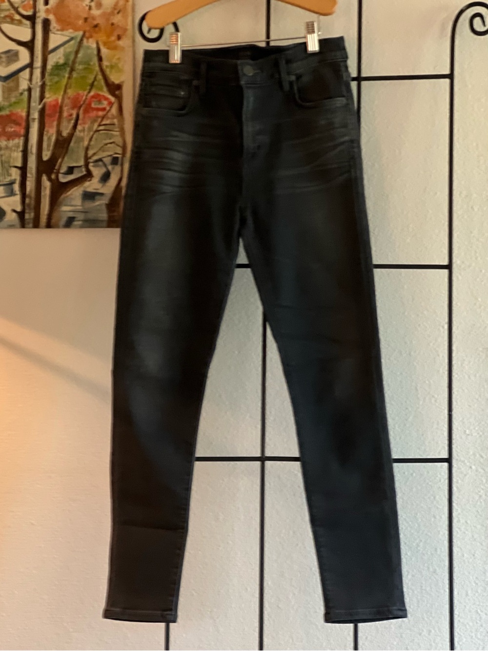 Citizens of Humanity Rocket Crop High-Rise Skinny Women’s Jeans, Black, Size 26